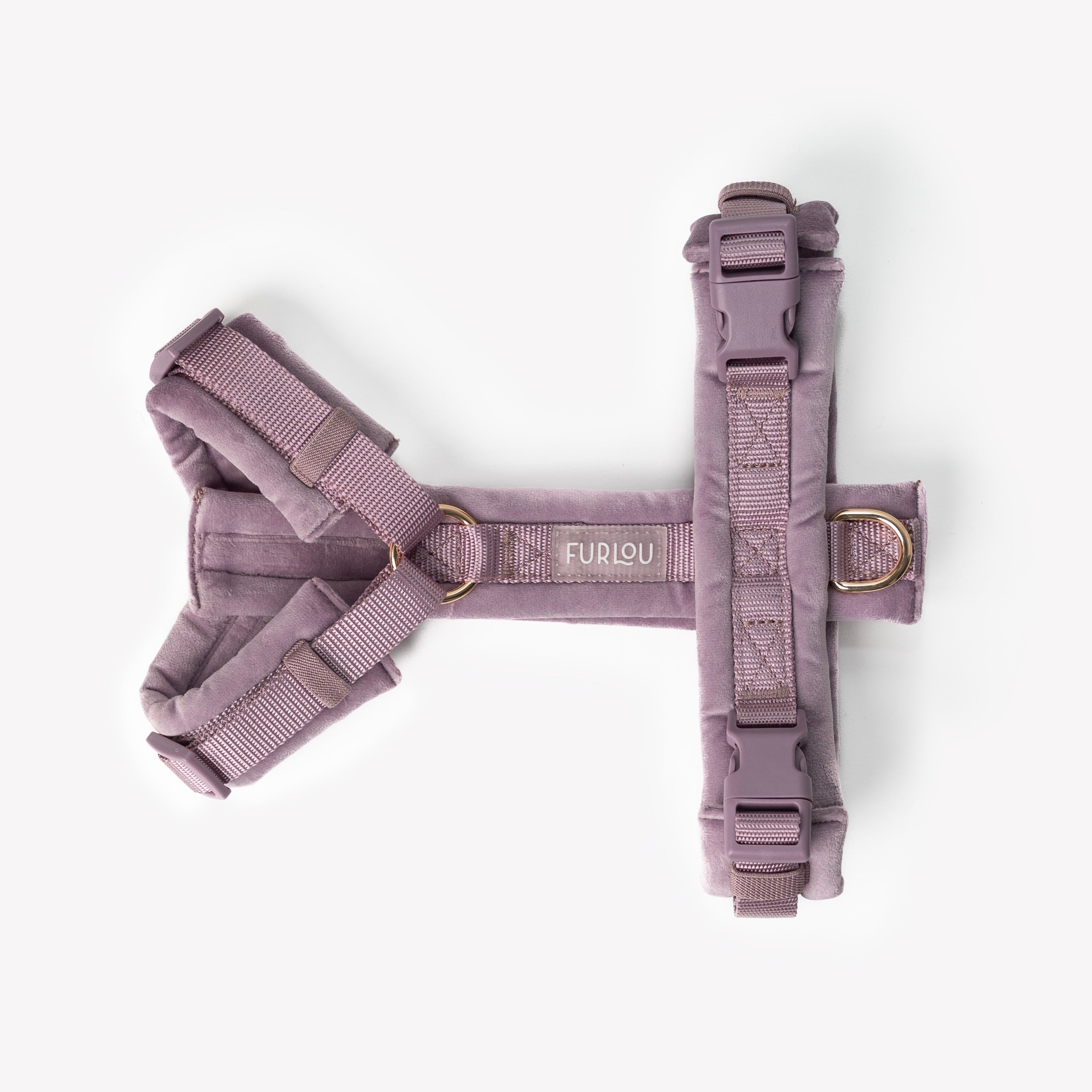Lilac Velvet Dog Harness