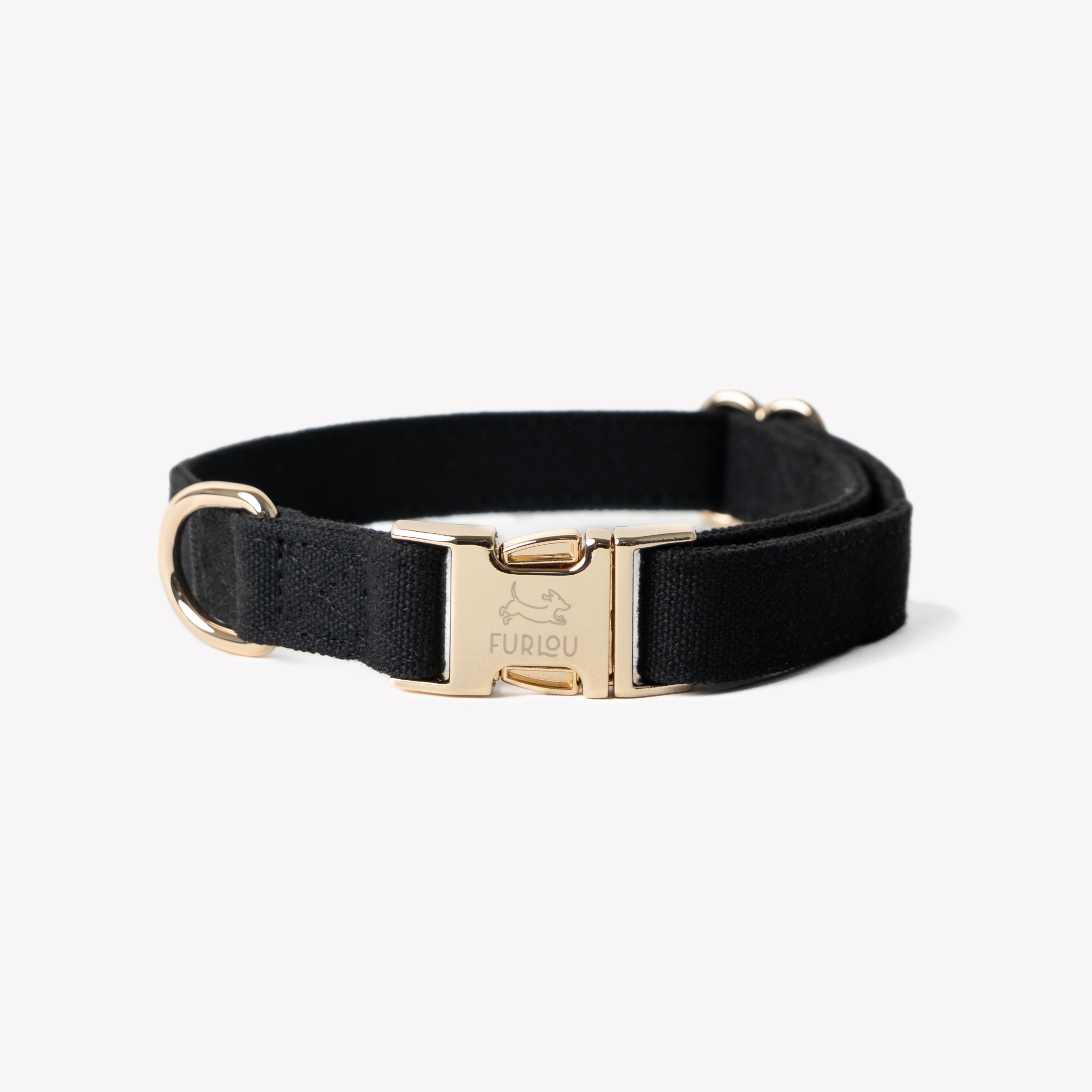 Black Canvas Dog Collar