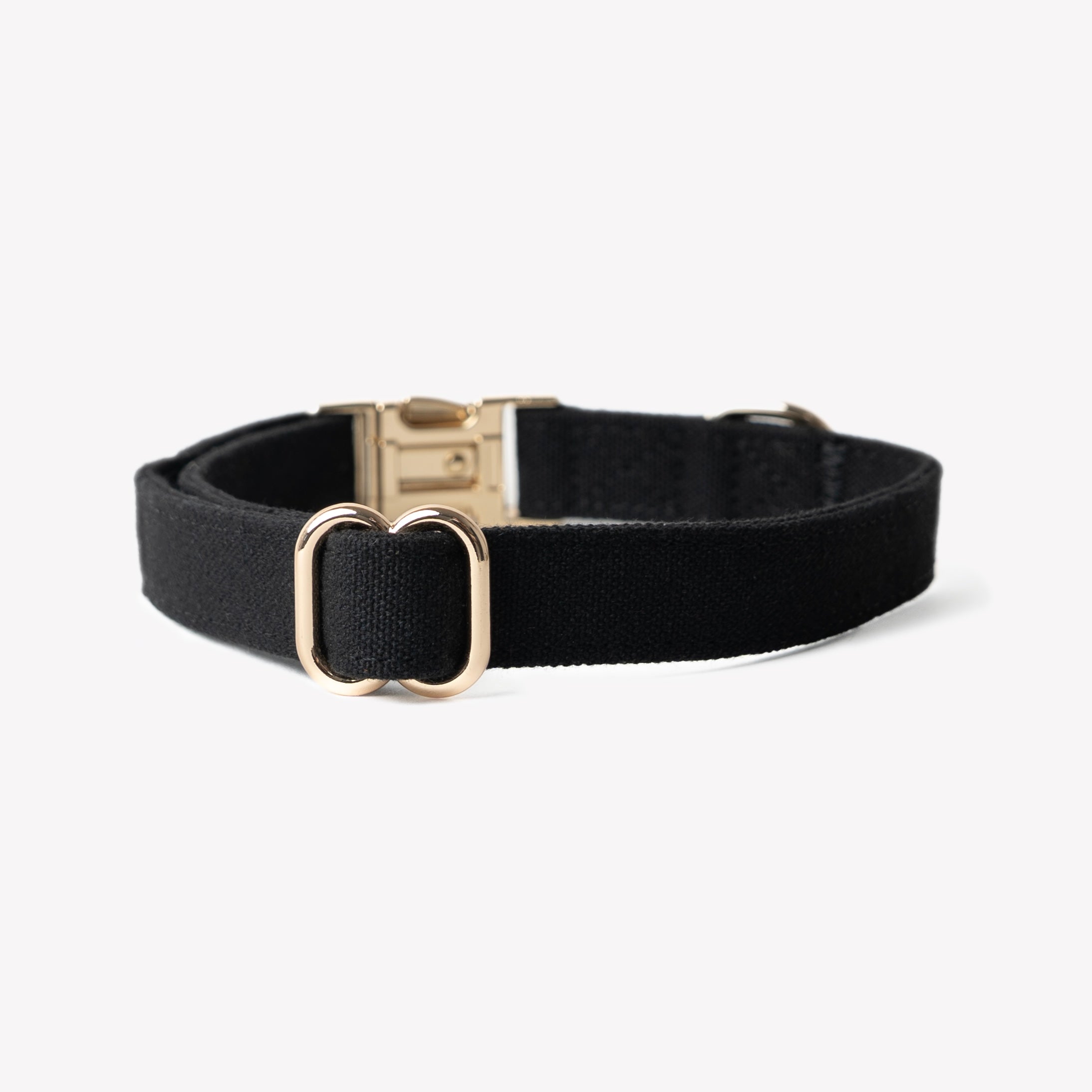 Black Canvas Dog Collar