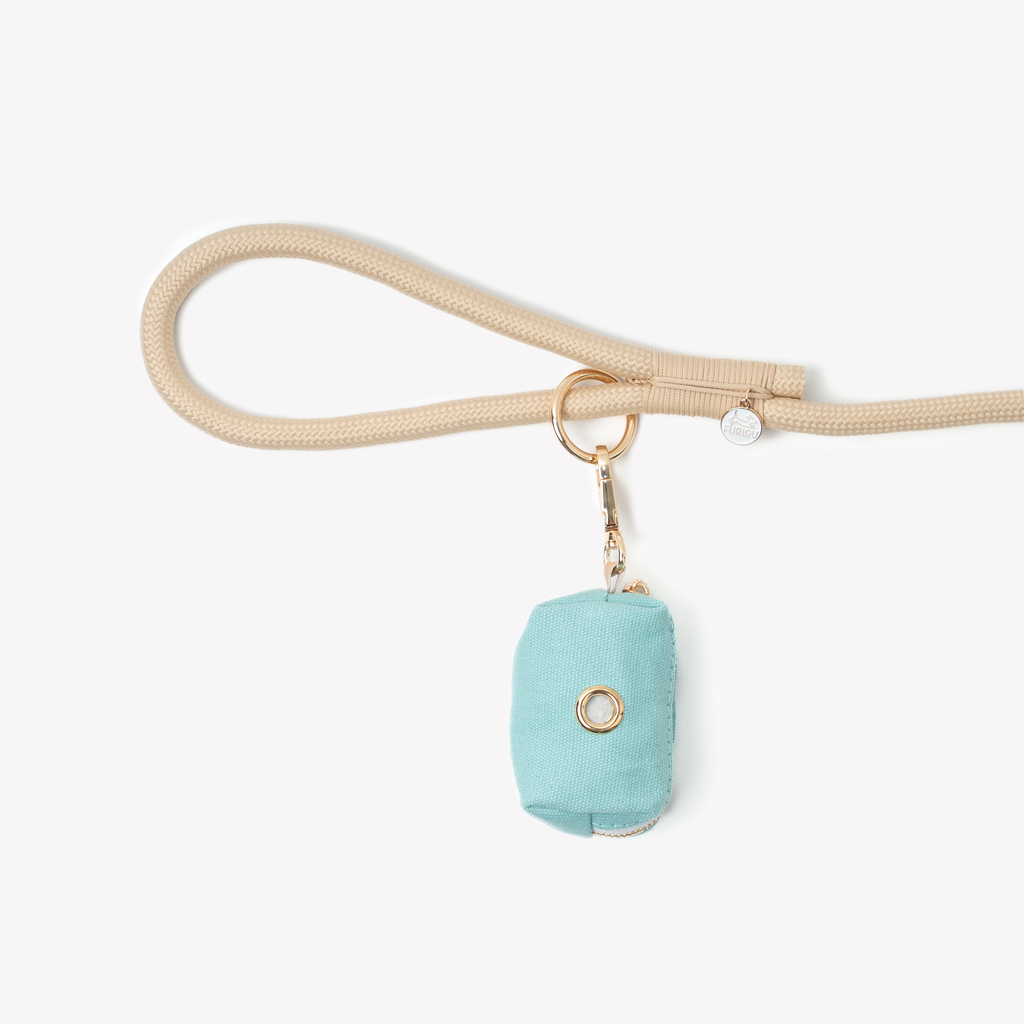 Blue Dog Poop Bag Holder