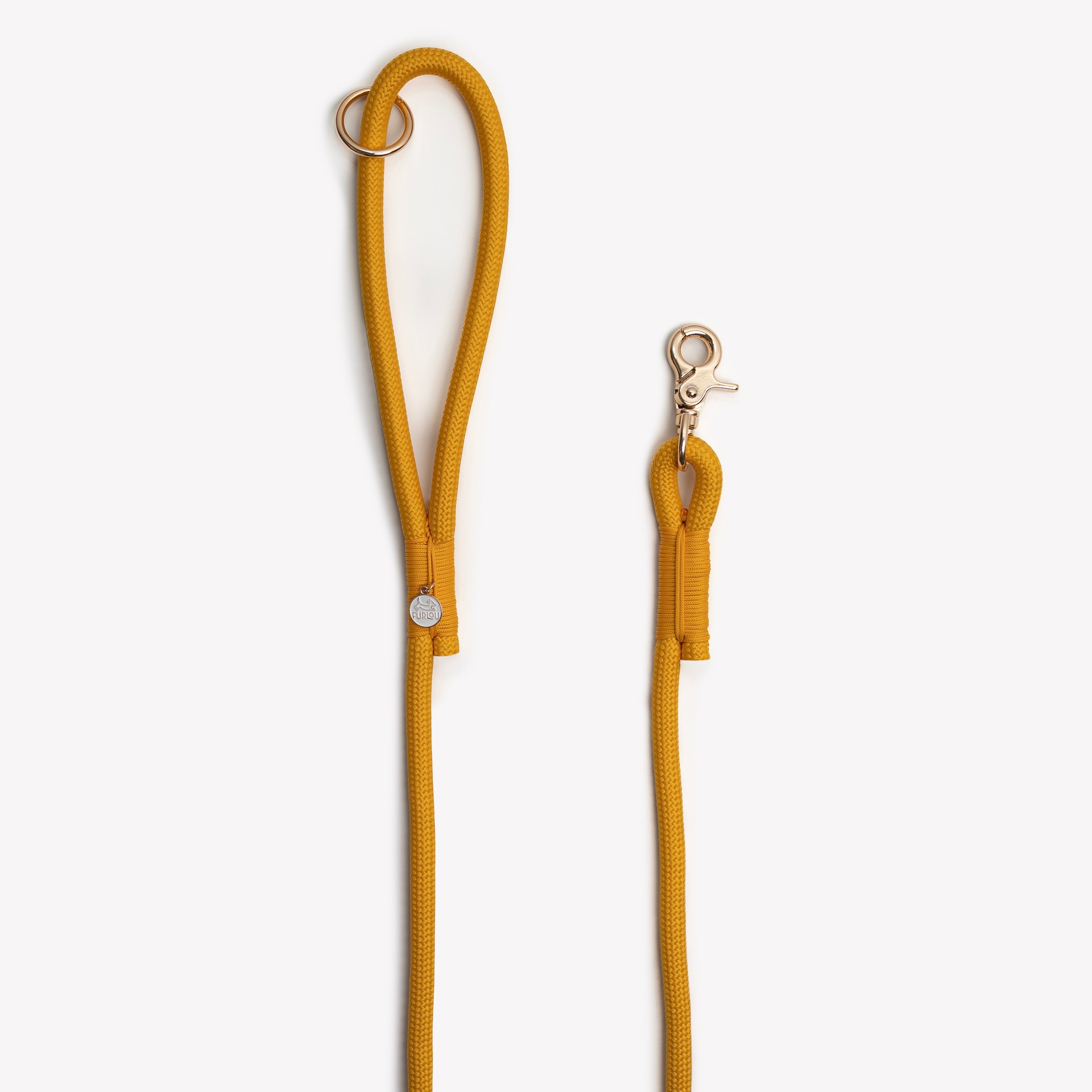 Yellow Braided Rope Dog Leash