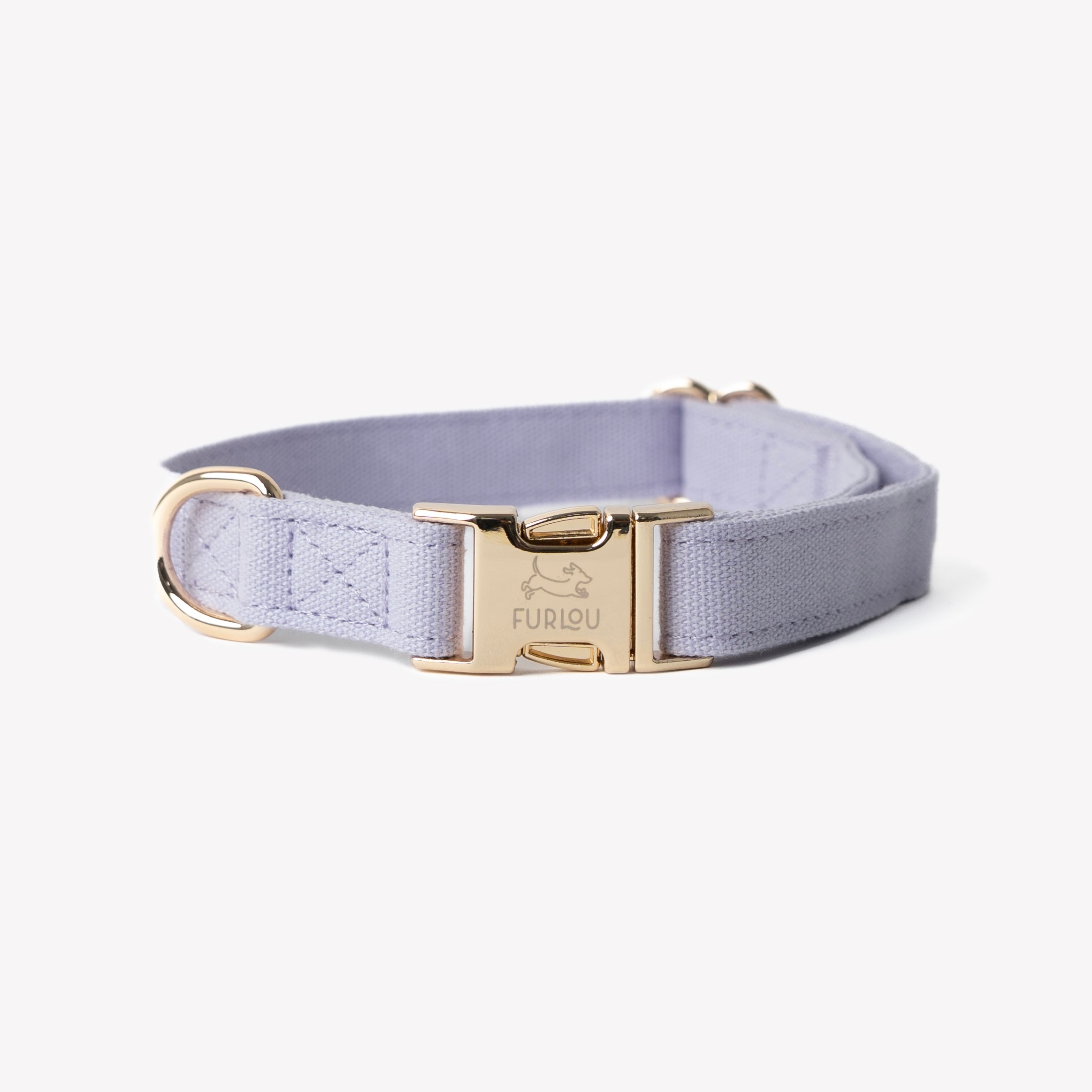 Lavender Canvas Dog Collar