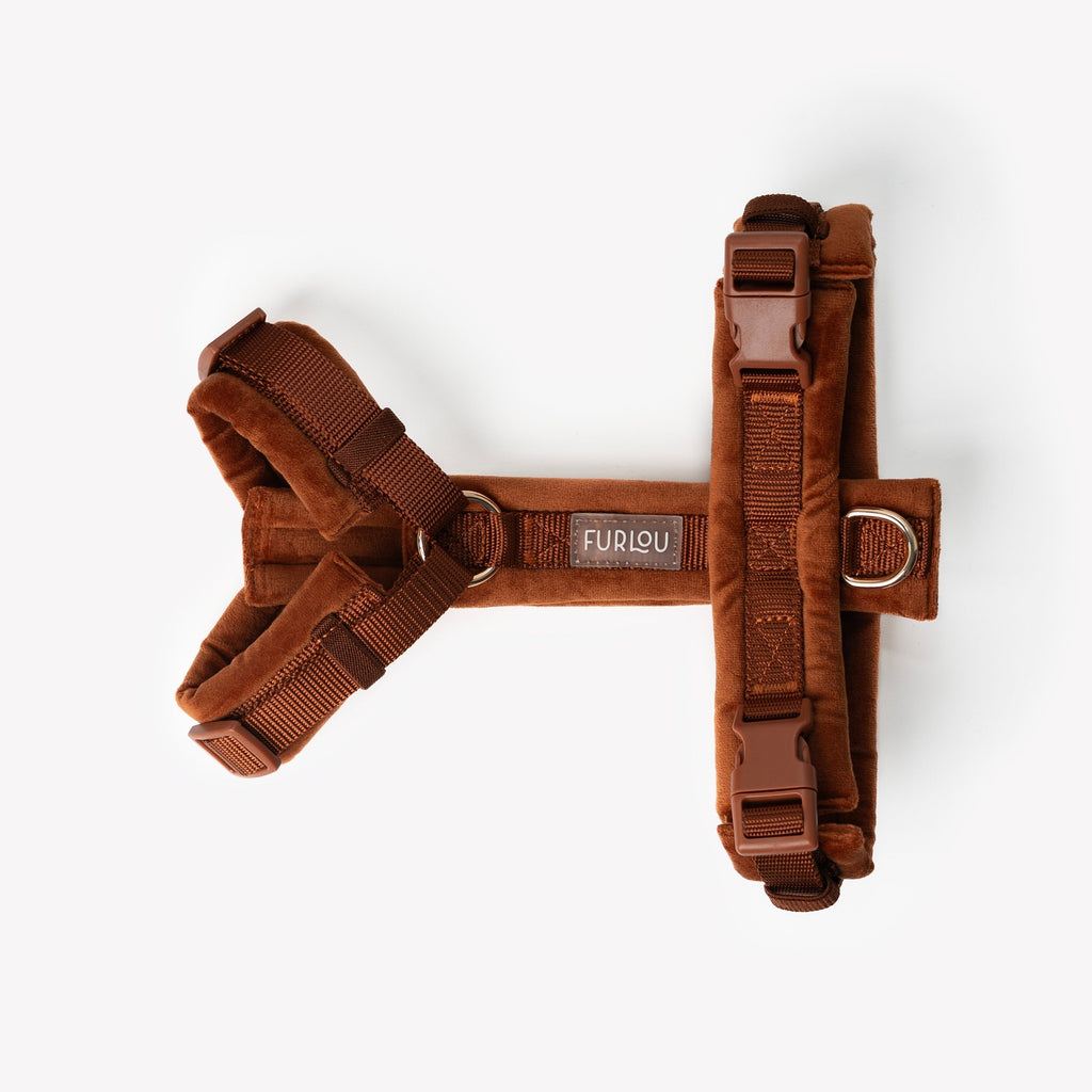 Clay Velvet Dog Harness