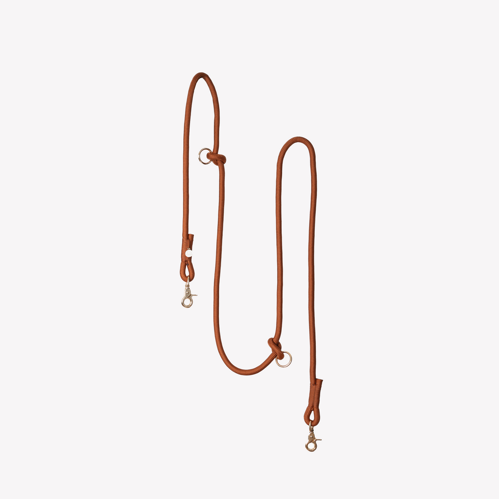 Clay Hands-Free Braided Dog Leash