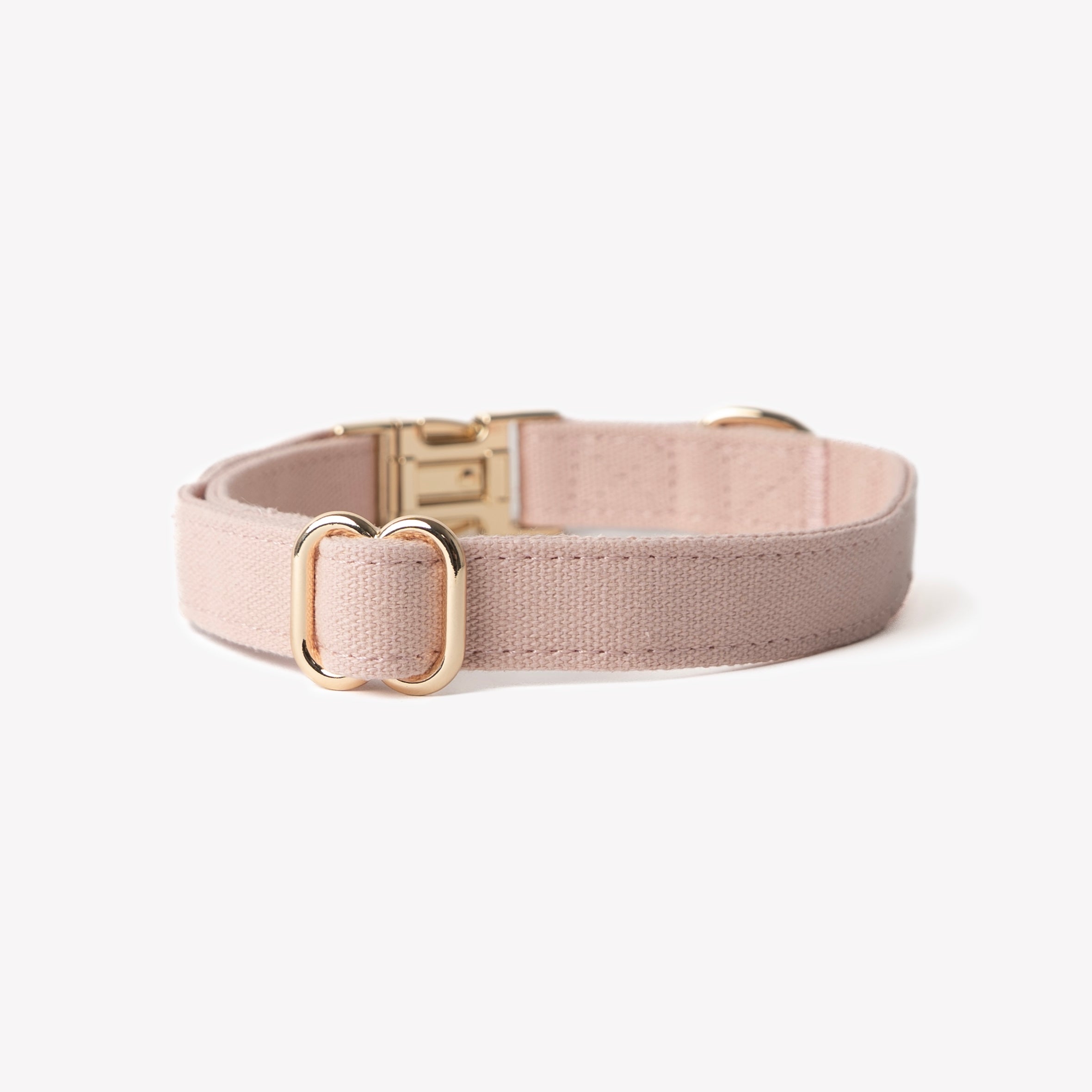Baby Pink Canvas Dog Collar