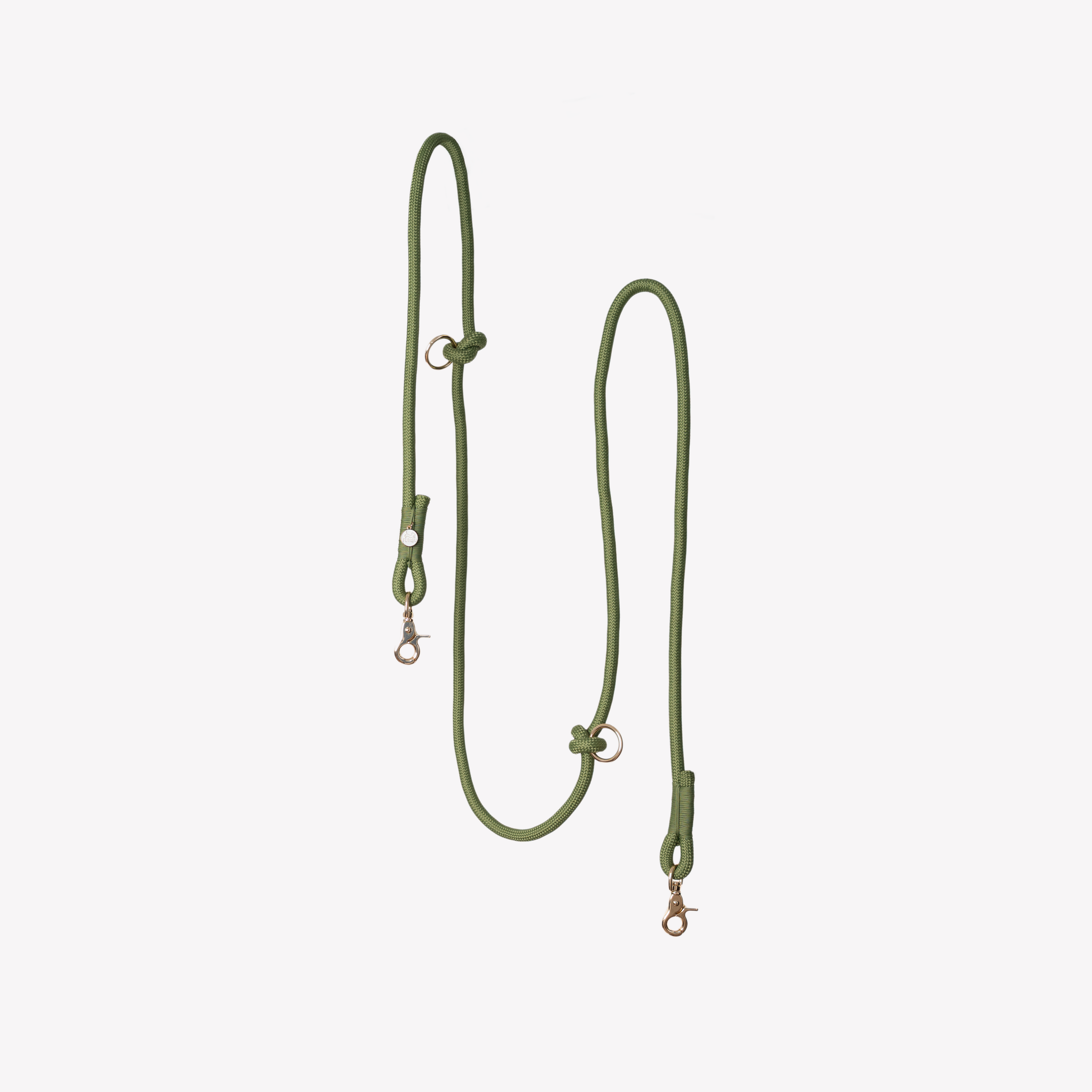 Green Hands-Free Braided Dog Leash
