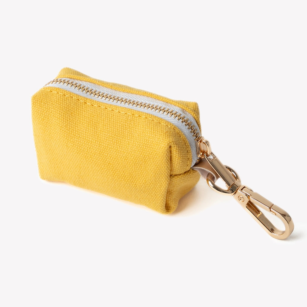 Yellow Dog Poop Bag Holder