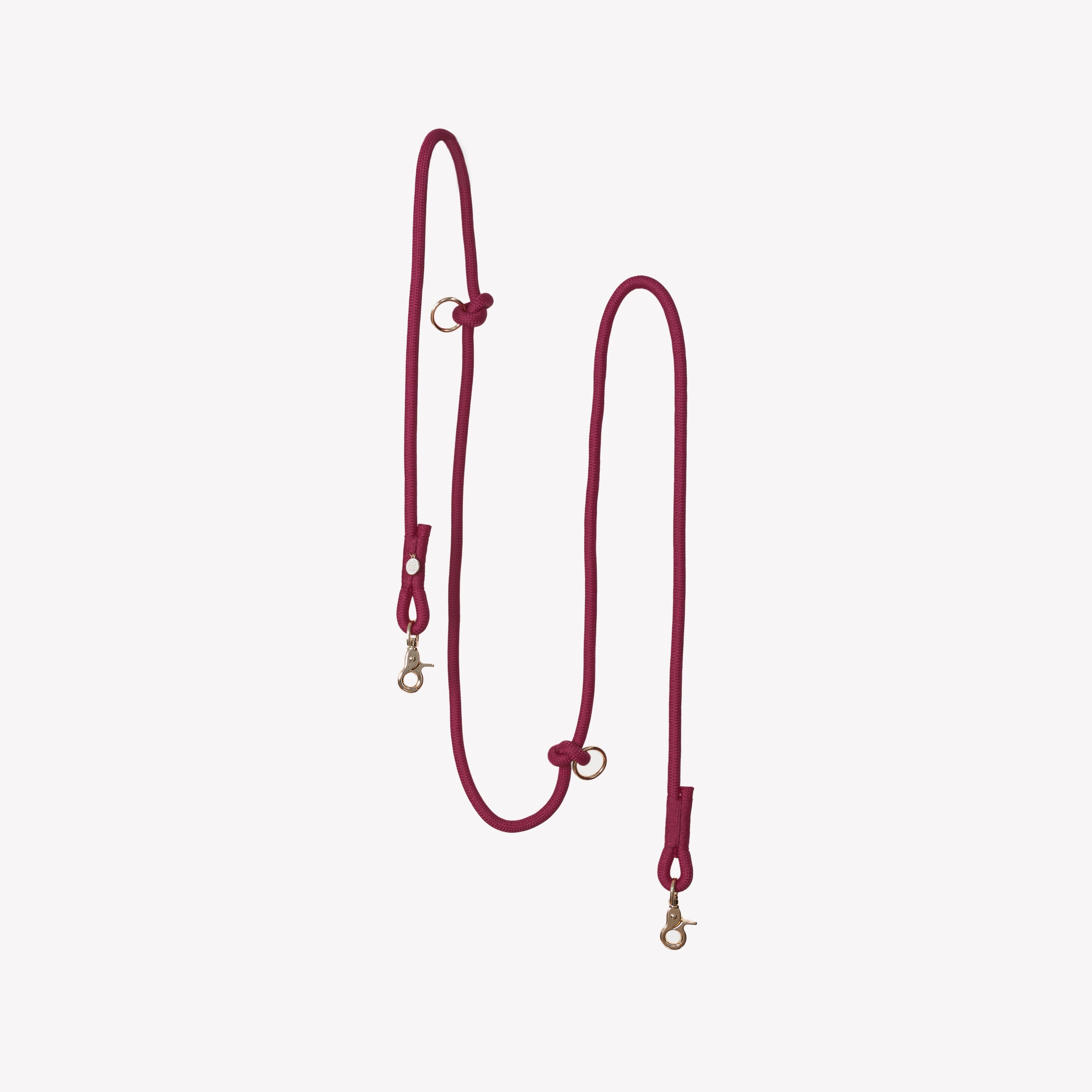 Bordeaux Hands-Free Braided Dog Leash