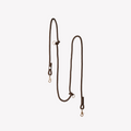 Brown Hands-Free Braided Dog Leash