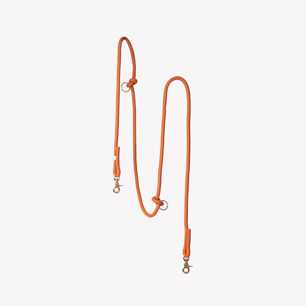 Terracotta Hands-Free Braided Dog Leash