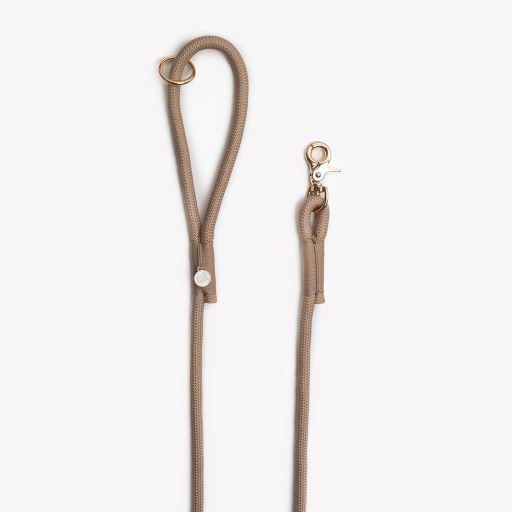 Sand Braided Rope Dog Leash