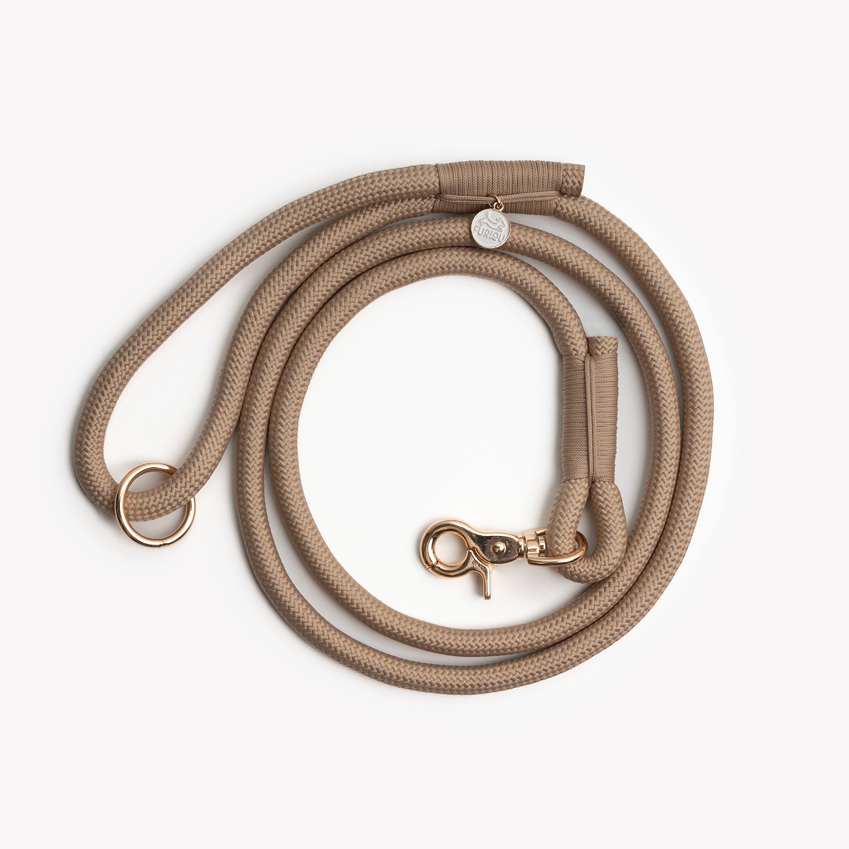 Sand Braided Rope Dog Leash