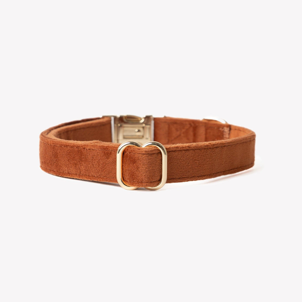 Clay Velvet Dog Collar
