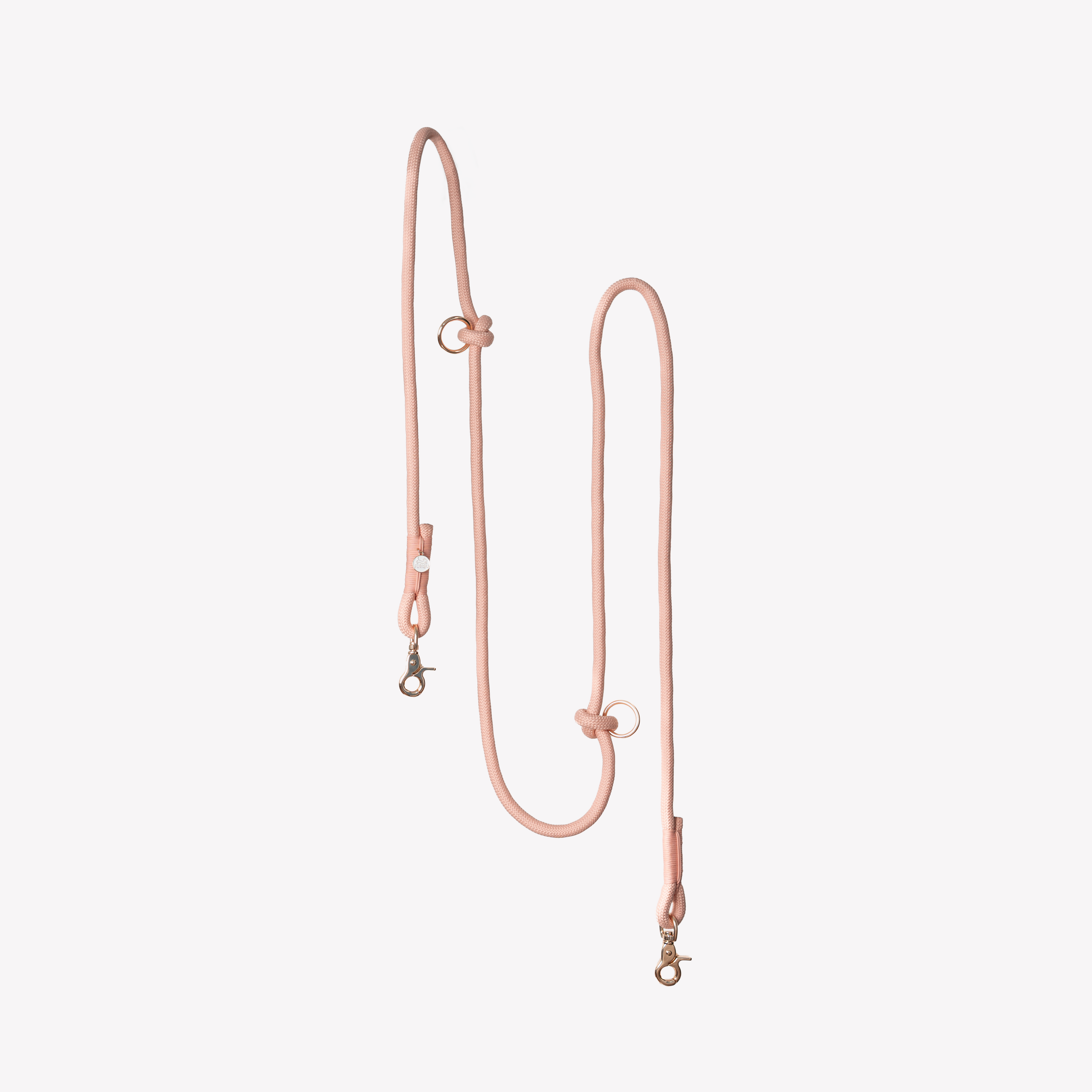 Powder Rose Hands-Free Braided Dog Leash