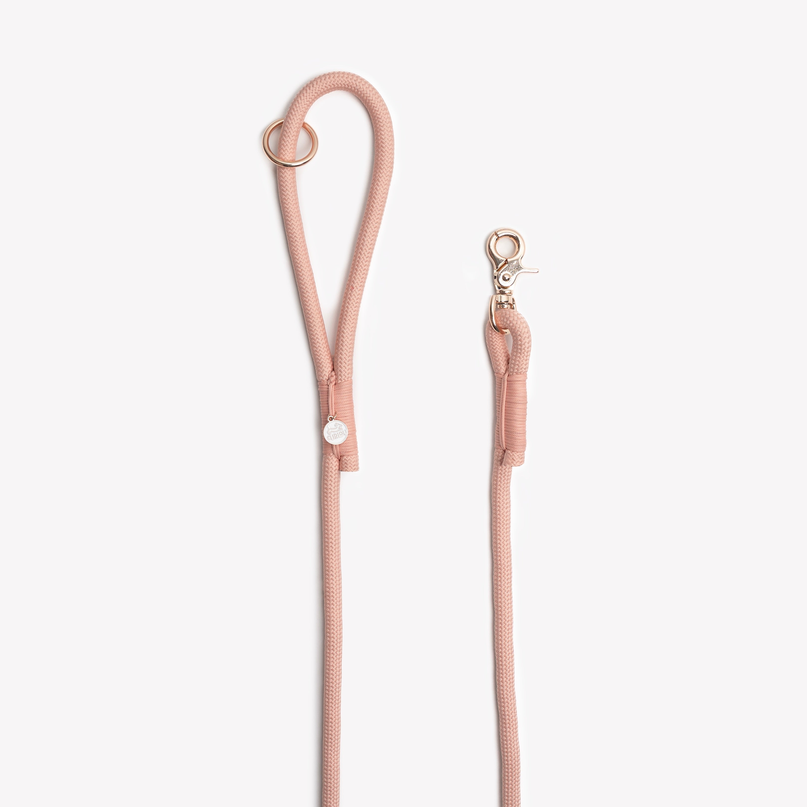 Powder Rose Braided Rope Dog Leash
