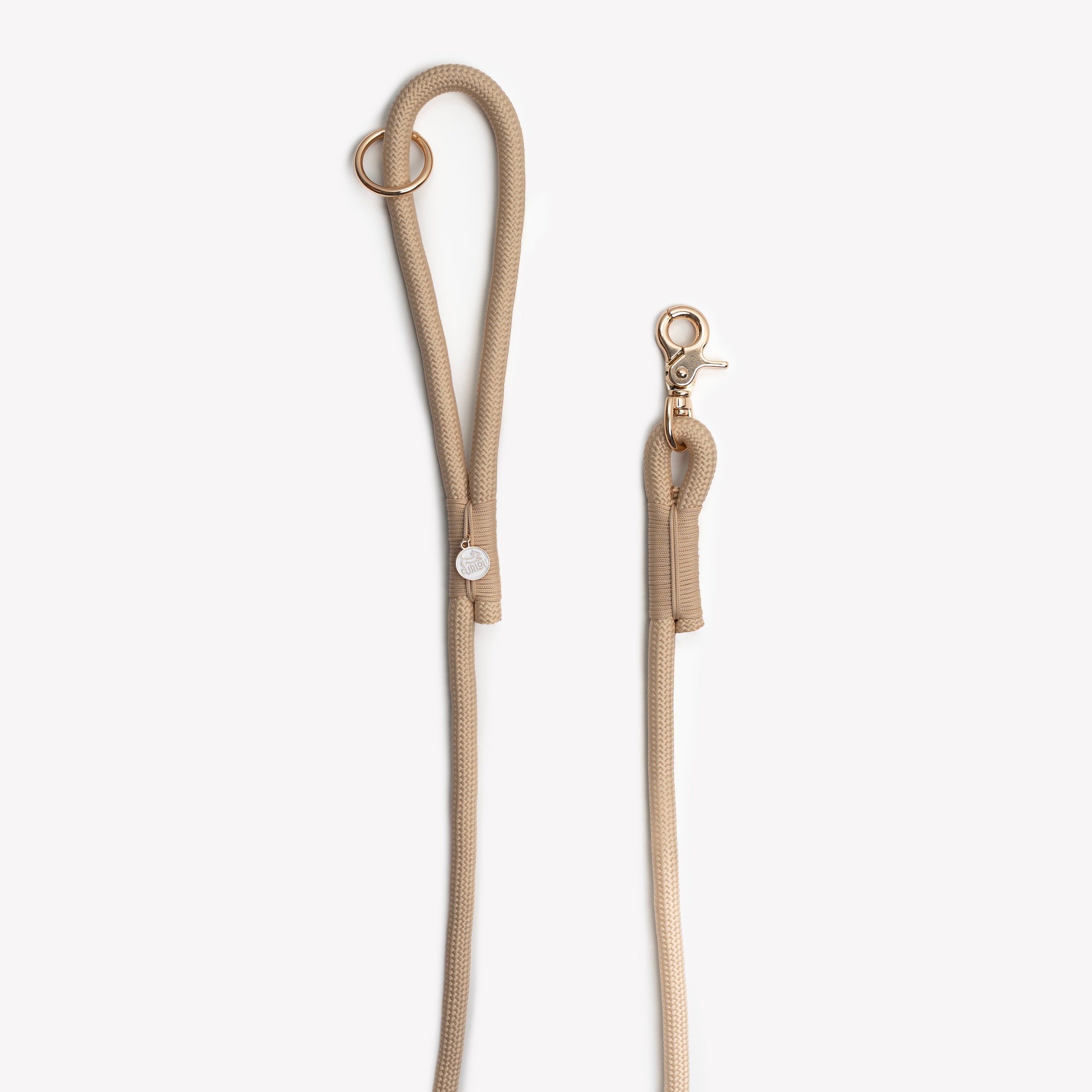 Tan Braided Rope Dog Leash