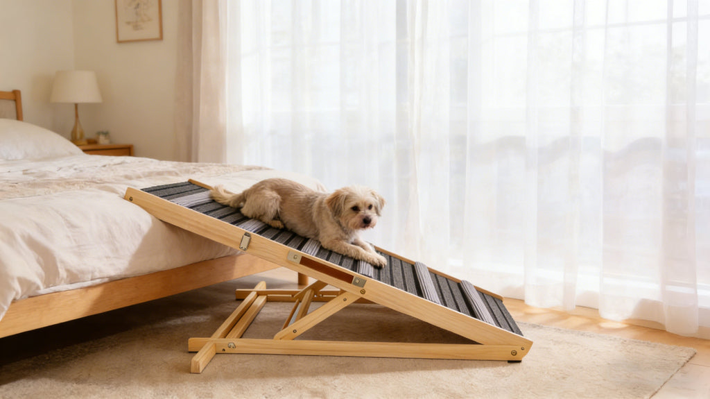 The Luna Ramp™ — Foldable Dog Steps for Couch & Car