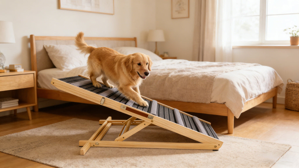 The Luna Ramp™ — Foldable Dog Steps for Couch & Car