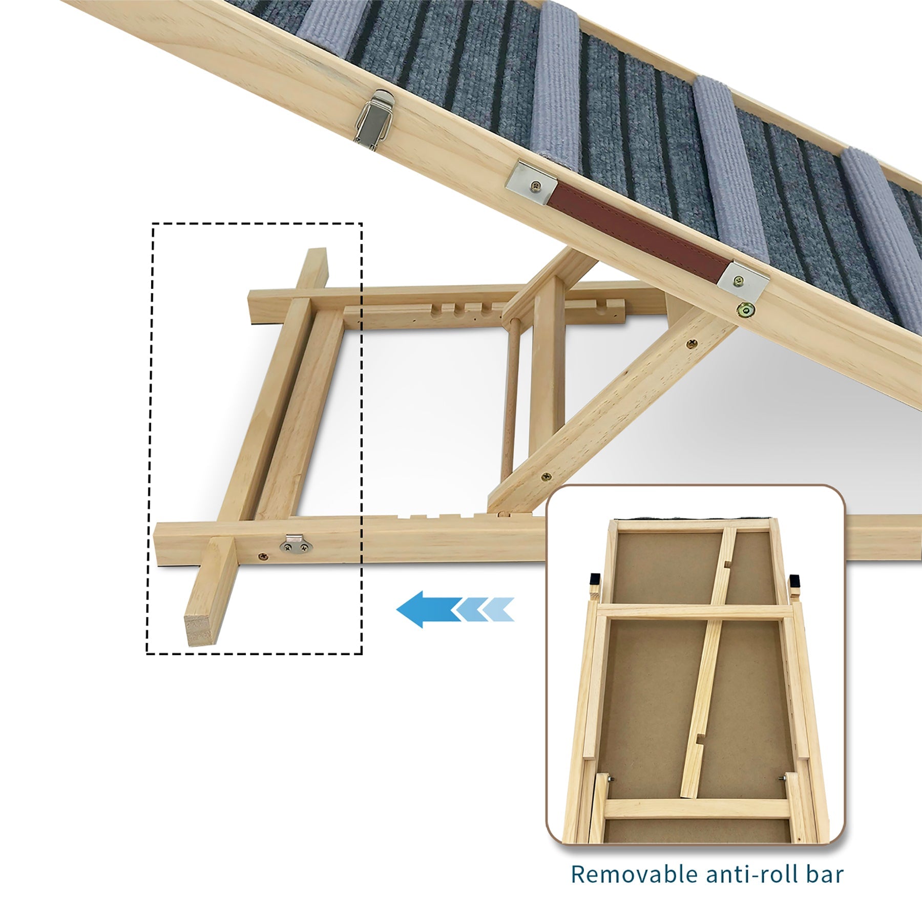 The Luna Ramp™ — Foldable Dog Steps for Couch & Car