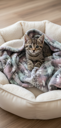 Soft Fleece Cat Blanket — Handcrafted