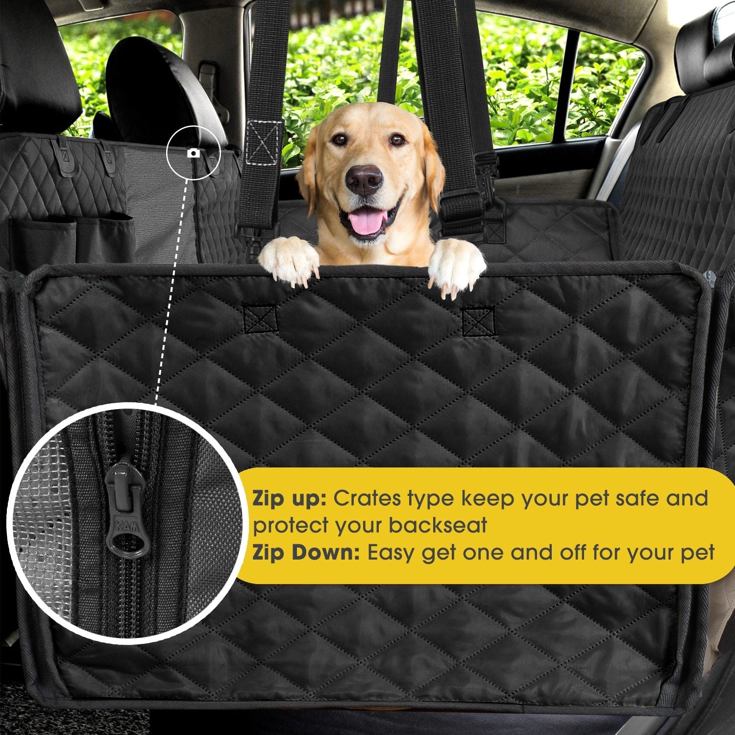 The Luna Shield™ — Waterproof Pet Car Seat Cover