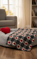 The Snuggle Blanket — Red Hearts