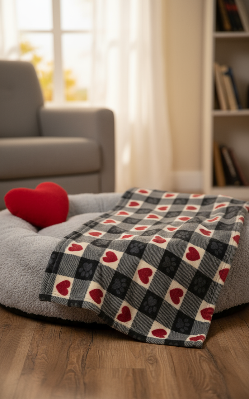The Snuggle Blanket — Red Hearts